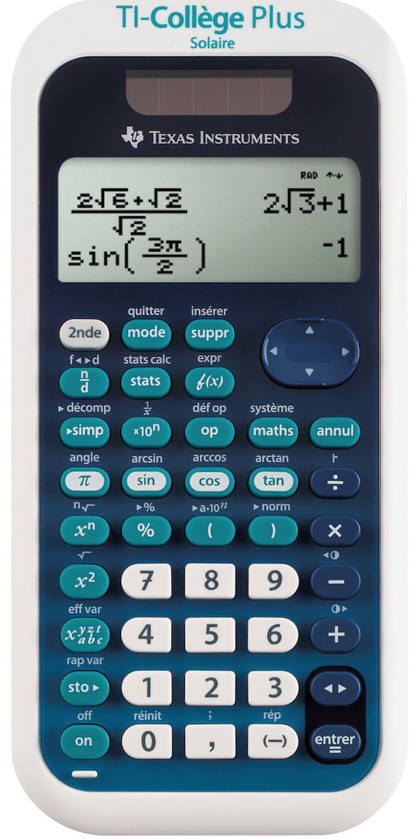 Calculatrice TI-Collège Plus Scolaire Texas Instrument